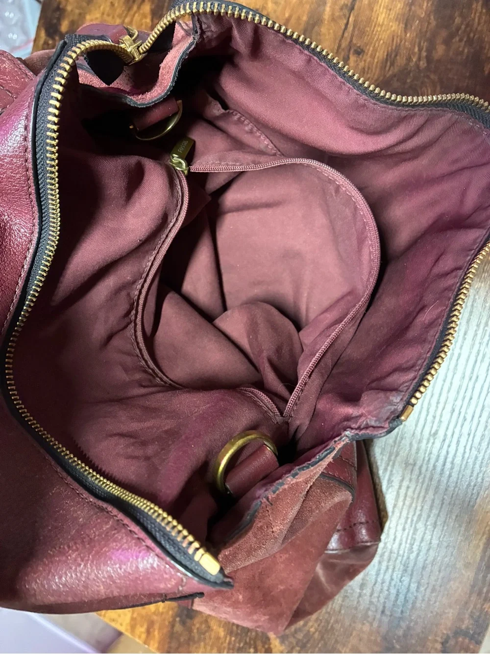 Fossil rich burgundy